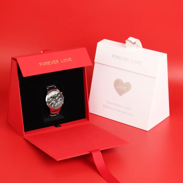 Creative Triangle Watch Boxes Custom Valentine‘s Day Gift Packaging 丨Xilong Package