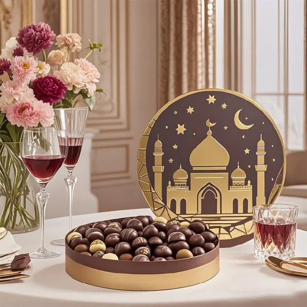 Exotic Round Chocolate Gift Boxes Custom With Logo