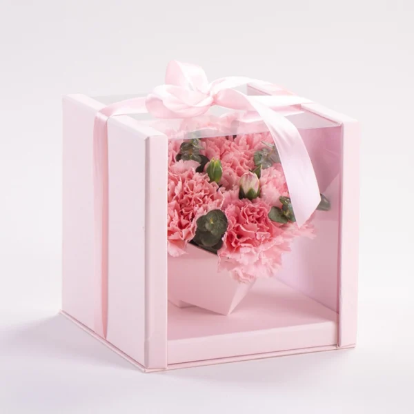 High Quality Flower Packaging Boxes With Transparent PVC Window Wholesale Online