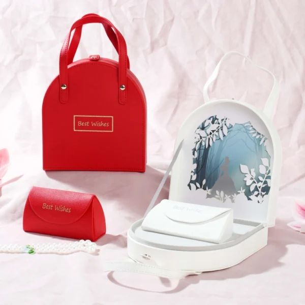 Luxury Valentine's Day Gift Box Wholesale With Leather Handle