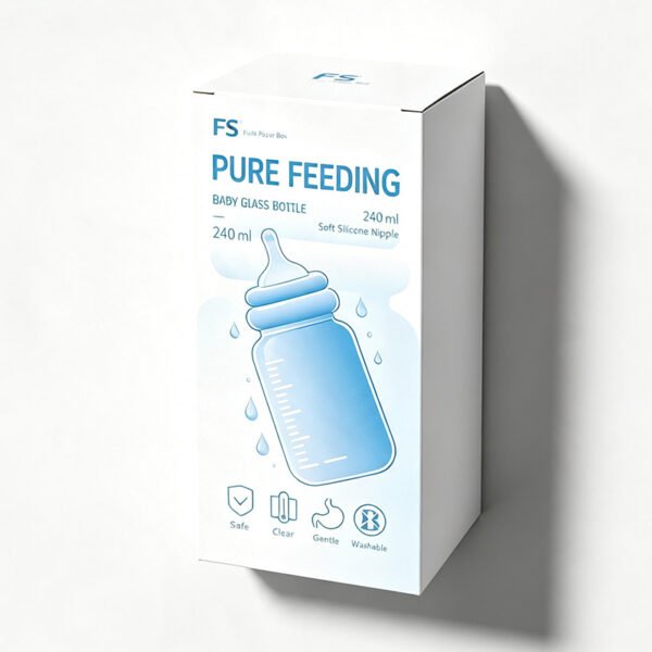 Custom Paper Box for Baby Glass Bottle