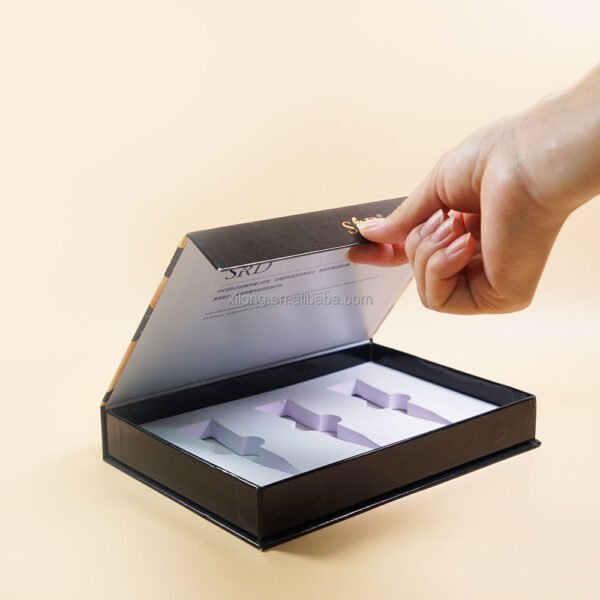 Book-Shape Recyclable Magnetic Hard Cardboard Paper Packaging Box EVA Foam Insert Sponge