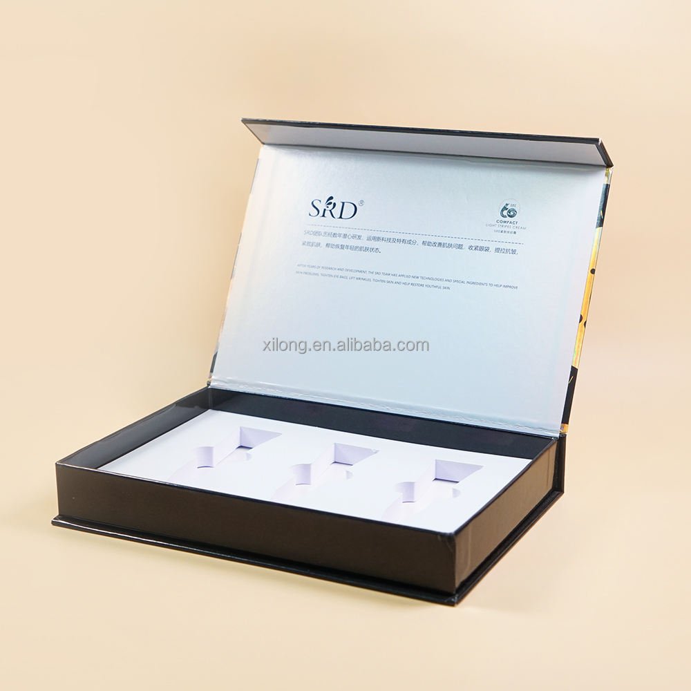 Book-Shape Recyclable Magnetic Hard Cardboard Paper Packaging Box EVA Foam Insert Sponge - Image 2