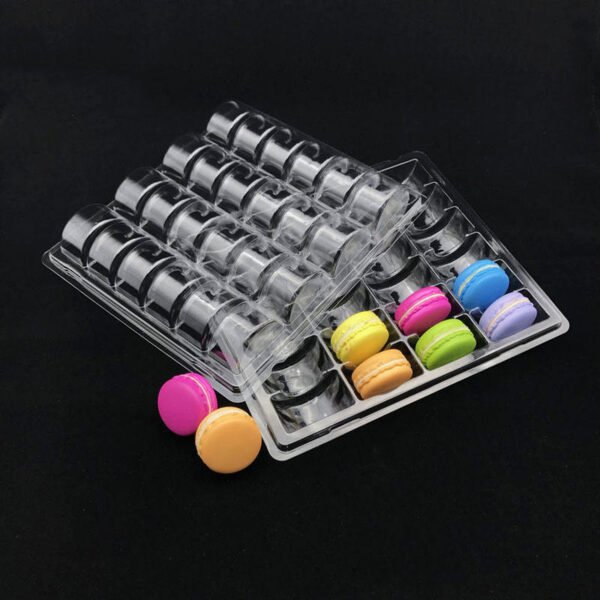 Clear Blister Macarons Clamshell Packaging Insert Tray