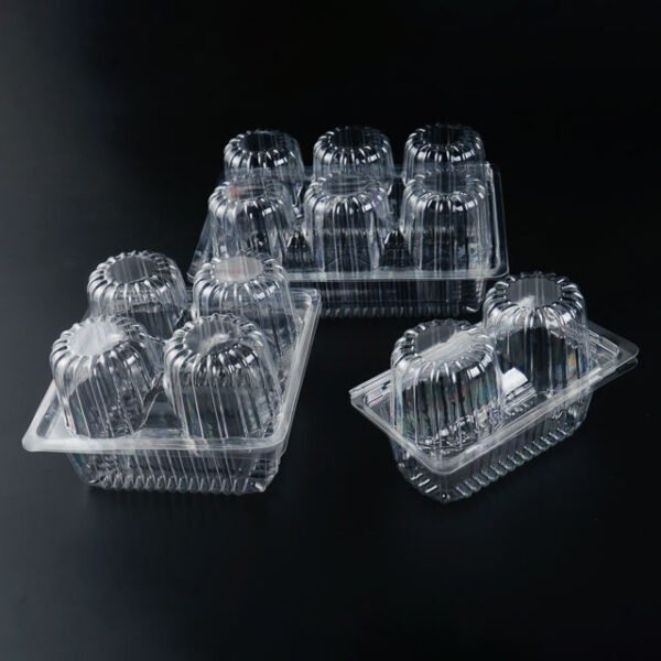 Cupcake Dessert Blister Container with Lid
