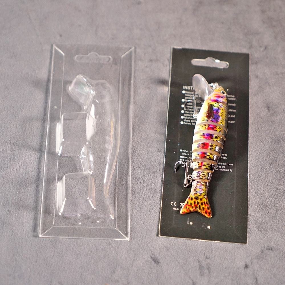 Customized Printed Back Card Slide PVC Blister Packaging for Fishing Lures - Image 2