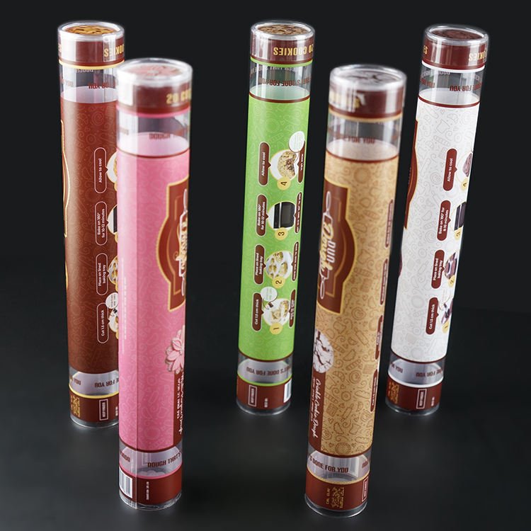 Direct Factory Round Box Plastic Printing Cylinder Tube Container for Food - Image 4