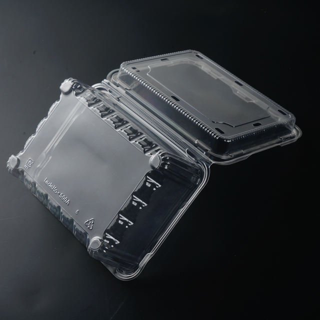Disposable Clear Plastic Clamshell Food Blister Box Container - Image 2