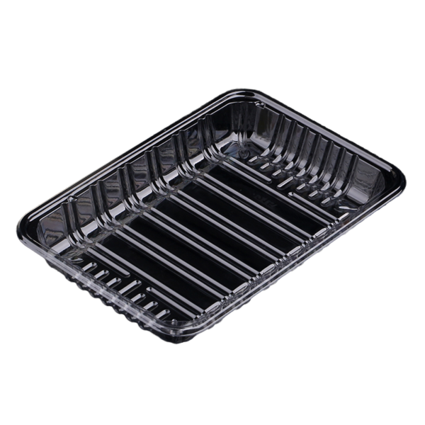 Disposable PET Blister Packaging Tray for Supermarket Sushi Pizza Cake