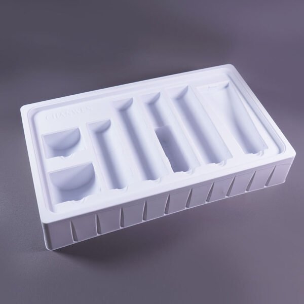 Eco-friendly PET White Facial Cleanser Blister Tray