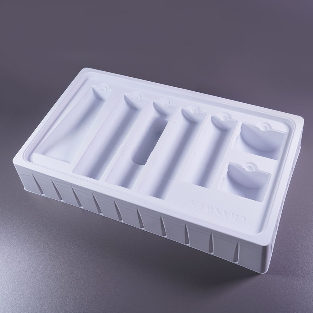 Eco-friendly PET White Facial Cleanser Blister Tray - Image 3
