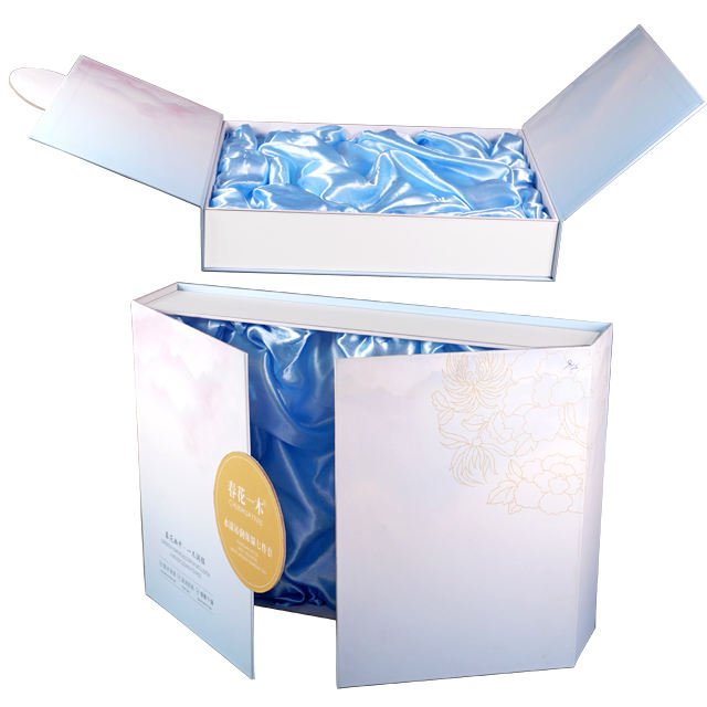 New Design Luxury Cardboard Paper Packaging Box With Magnetic Closure and Satin Insert - Image 3