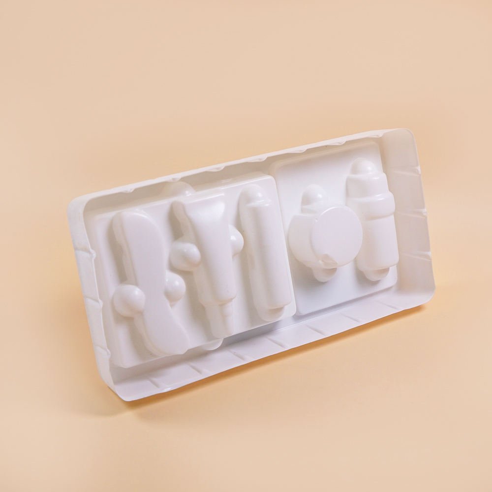 White PET Clamshell Blister Tray Insert Holder Packaging - Image 2