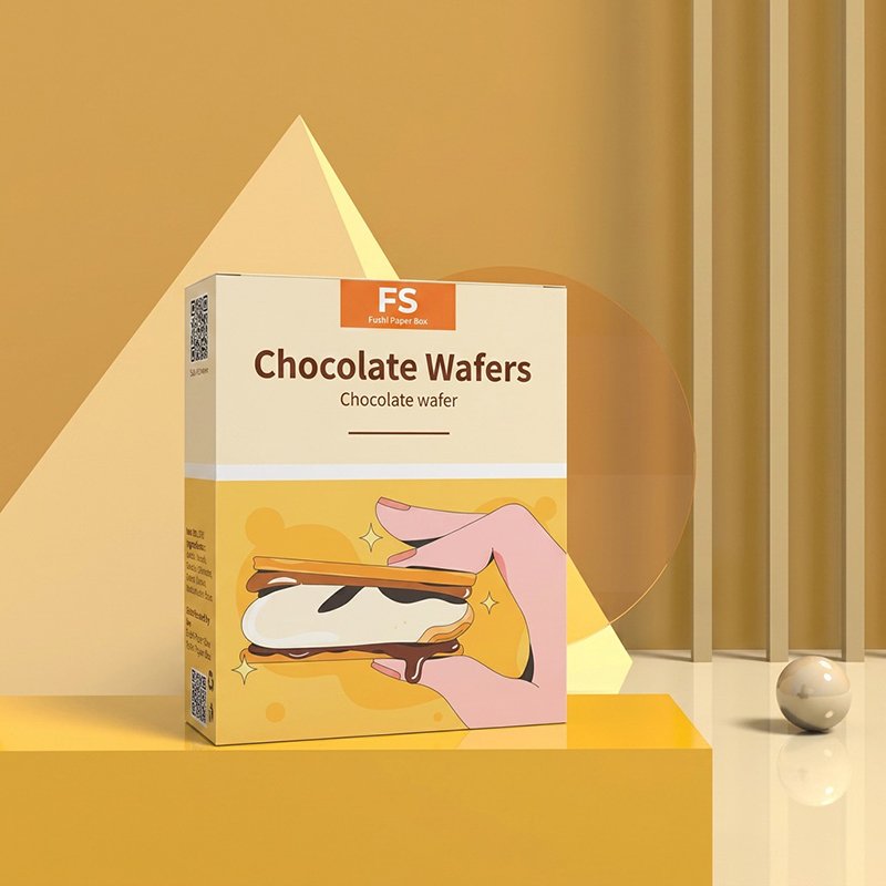 Food Printed Paper Boxes Chocolate Waffles - Image 2