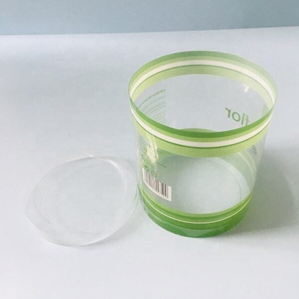 lear Plastic Cylinder Tube Packaging Box With Lid