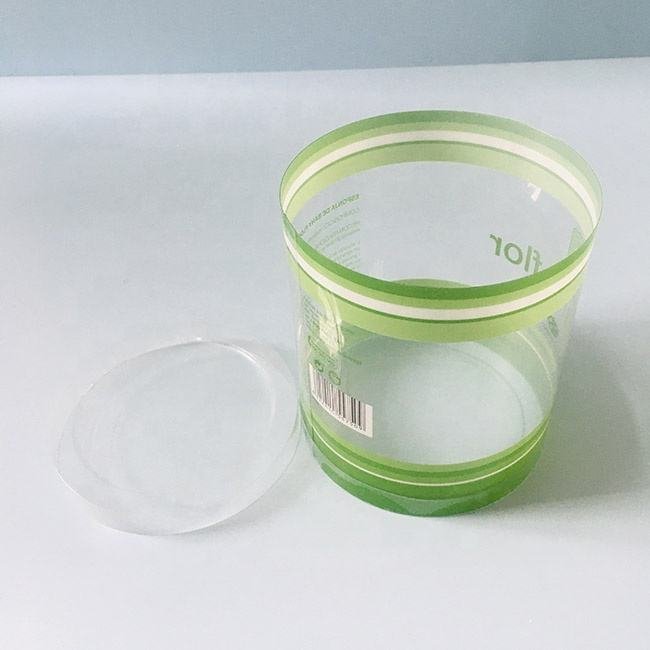 lear Plastic Cylinder Tube Packaging Box With Lid