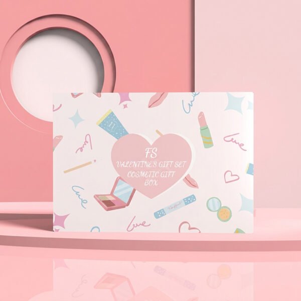 Colorful Paper Box Cosmetic Valentine's Gift Set