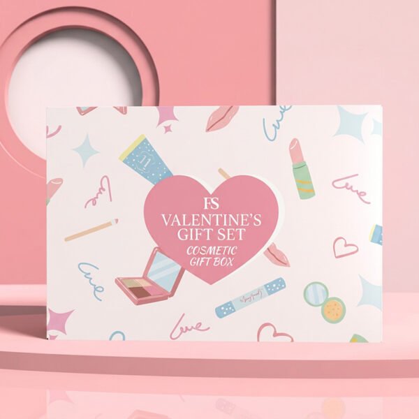 Colorful Paper Box Cosmetic Valentine's Gift Set