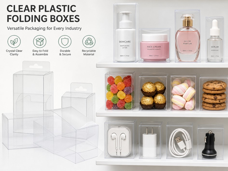 clear plastic folding box