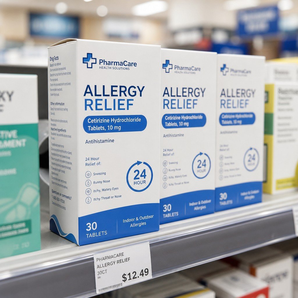 Custom Auto-Lock Bottom Carton for Pharmacy
