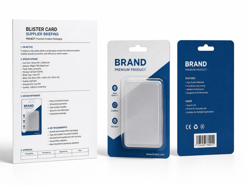 blister card packaging for auto parts