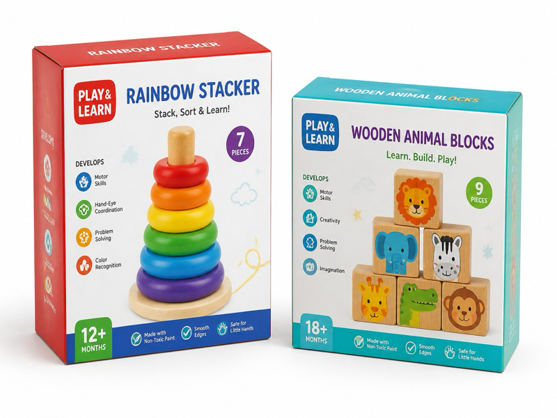 custom printed folding box for baby products