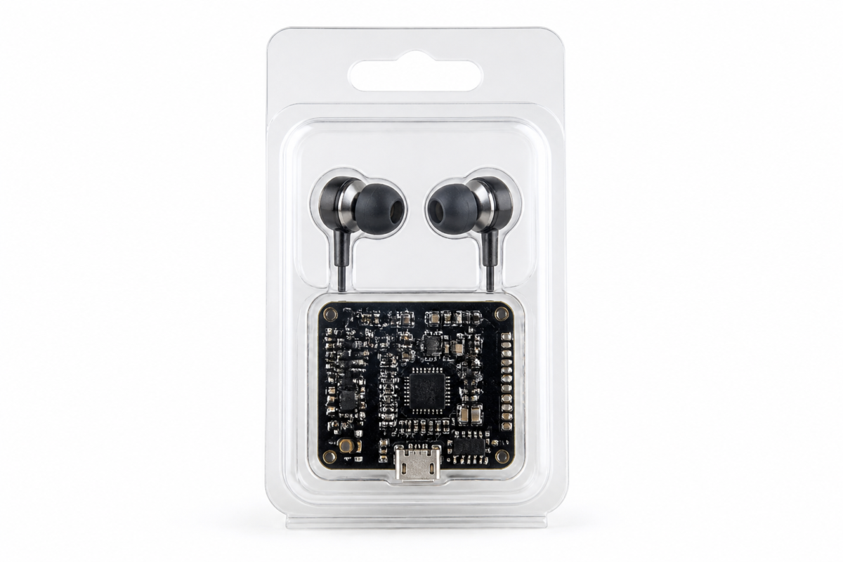 Design a custom clamshell package for electronics