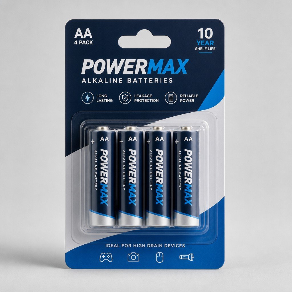 Custom Blister Card for Batteries