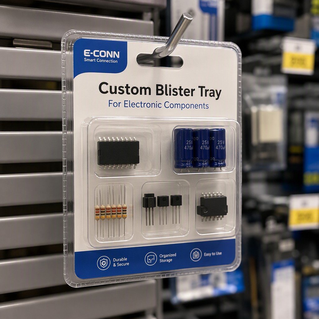 Custom Blister Tray for Electronic Components