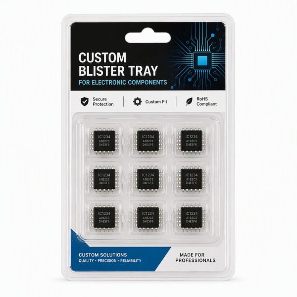 Custom Blister Tray for Electronic Components