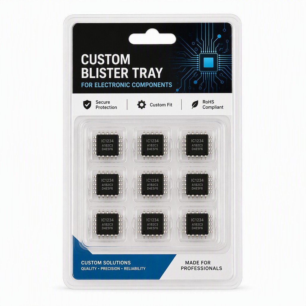 Custom Blister Tray for Electronic Components