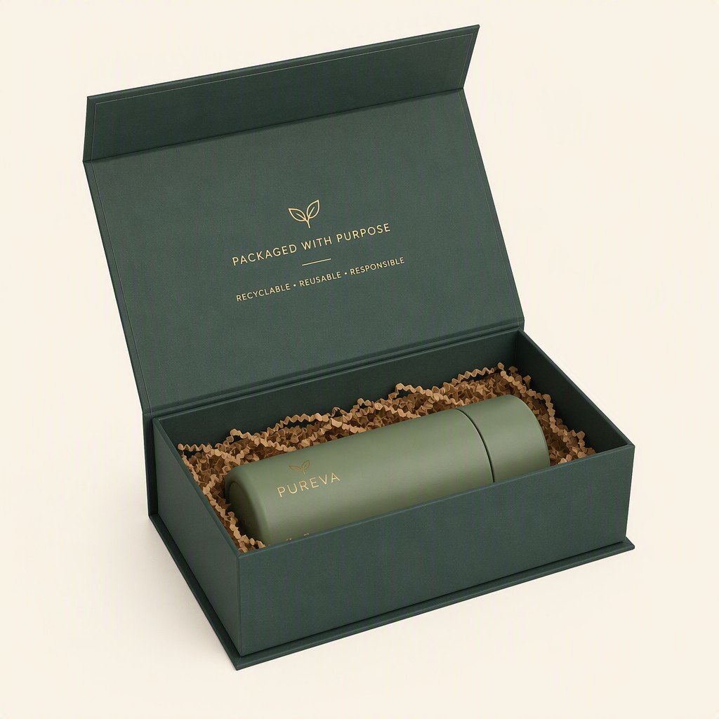 Book-Shape Recyclable Magnetic Hard Cardboard Gift Box