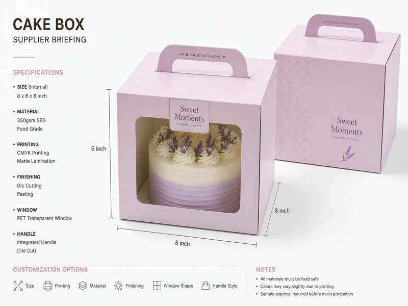 blister cake box for cake chains