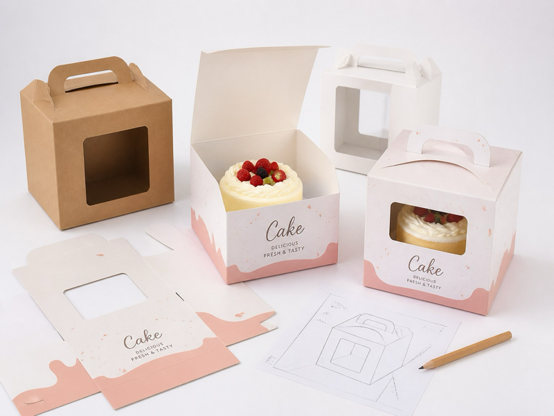 small order blister cake box