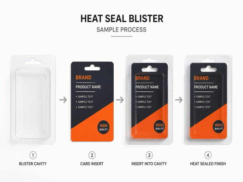 small order heat seal blister