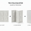 small order tri-fold blister packaging