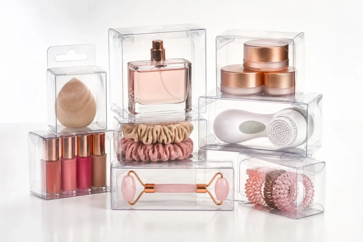 Where to buy clear folding boxes for product packaging