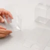 How to assemble clear plastic folding cartons