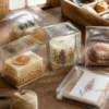 Small clear folding boxes for craft projects