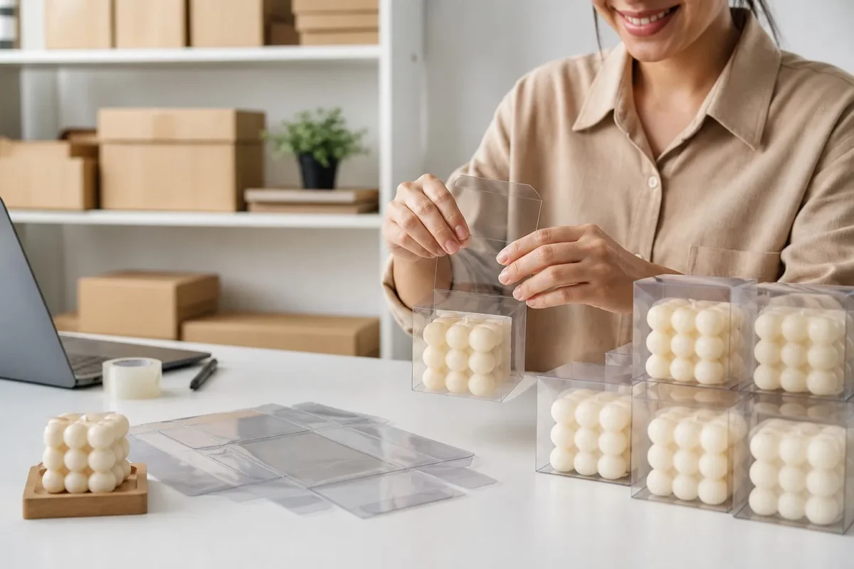 Average cost of clear folding boxes for small businesses