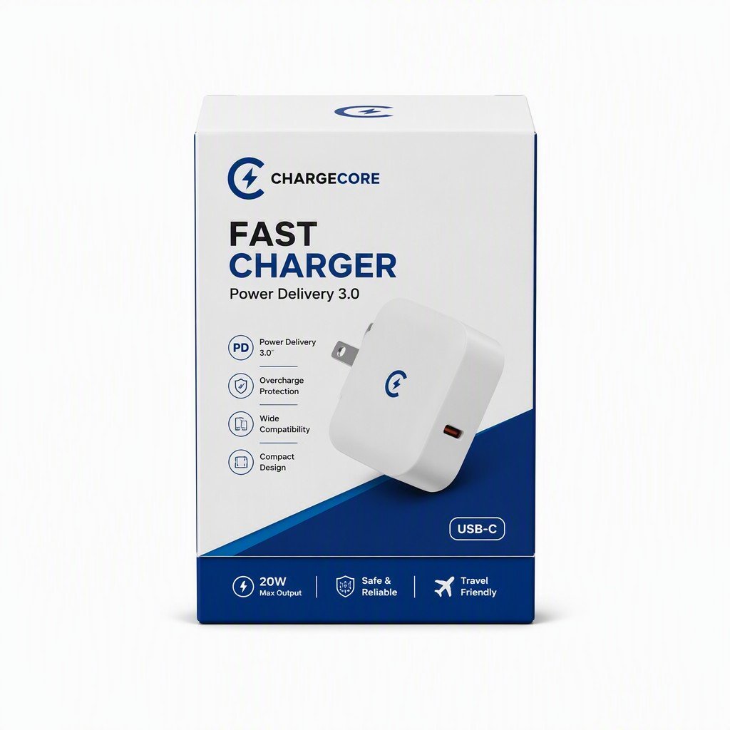 charger box packaging custom paper packaging