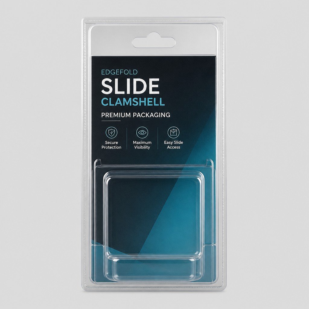 Clamshell Edgefold Slide Blister Packaging