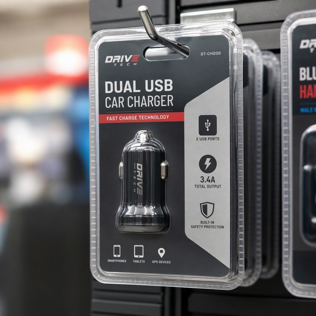 Custom Clamshell Packaging for Car Electronics
