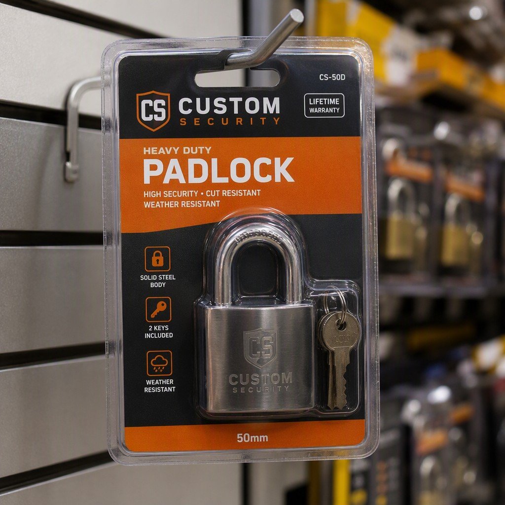 Custom Clamshell Packaging for Locks