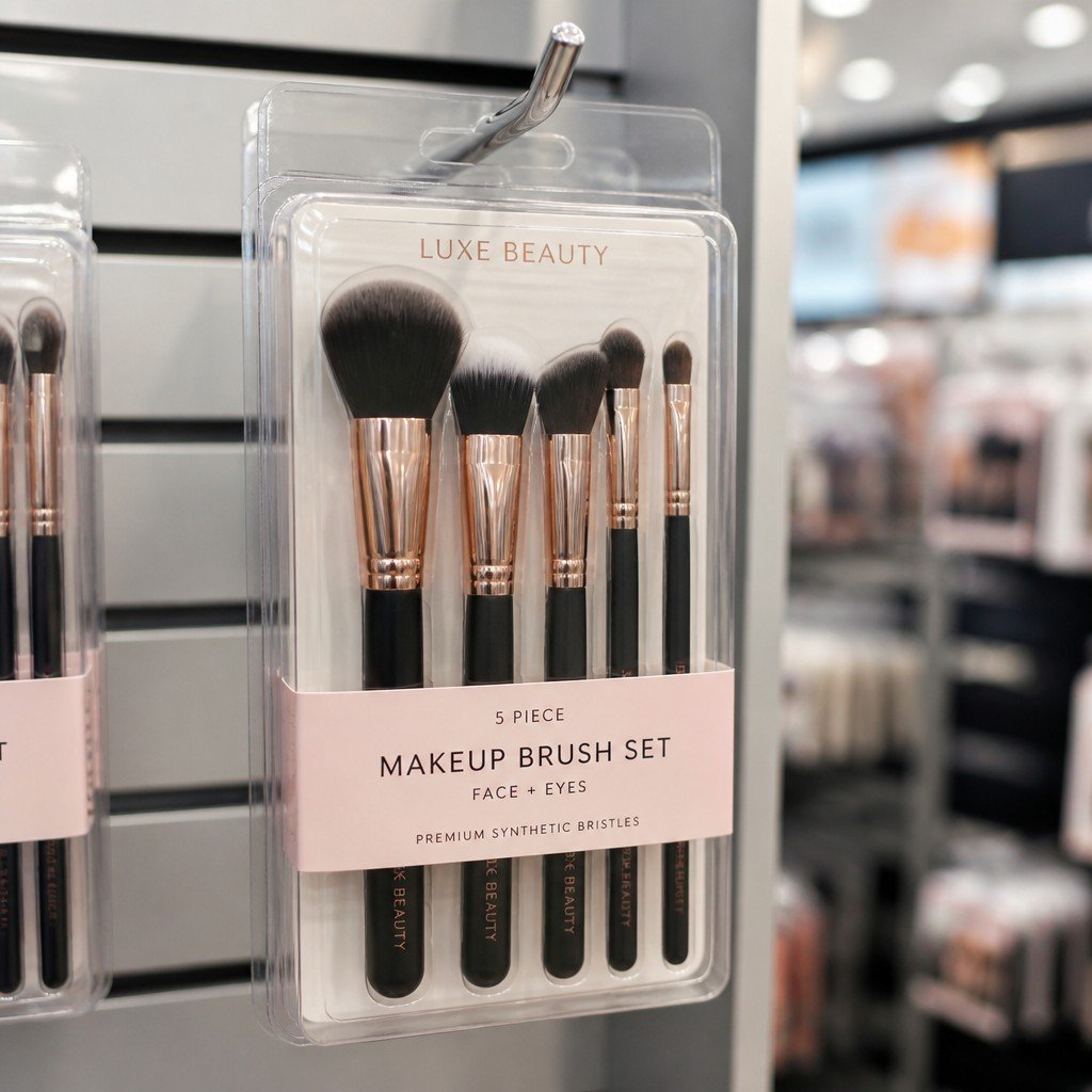 Custom Clamshell Packaging for Makeup Brushes