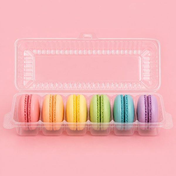 Clear Blister Macaron Clamshell Packaging with Insert Tray