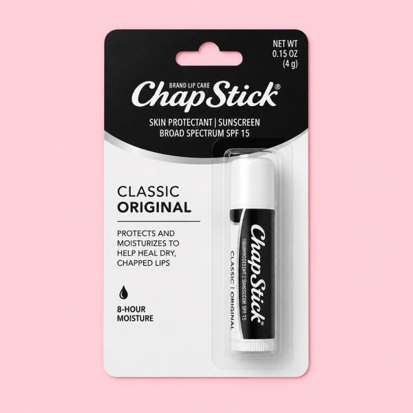 Clear Chapstick Lip Balm Blister Tray with Adhesive Card
