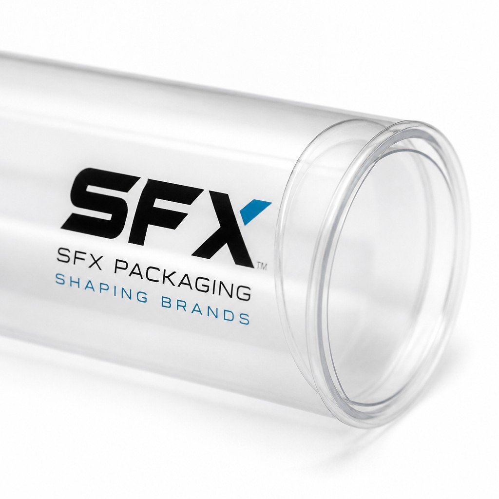 Custom Clear Cylinder for Herbal Pills