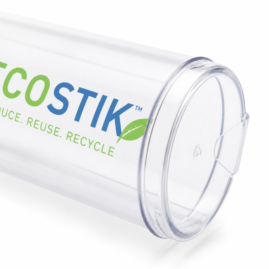custom printed round tube with rolled edge detail