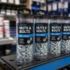 Custom Clear Cylinder for Nuts and Bolts